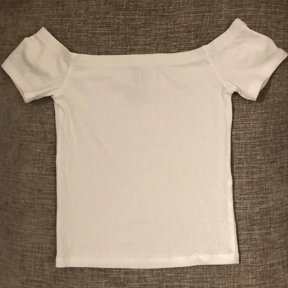 H&M Off the Shoulder Ribbed Tee - Picture 2 of 3